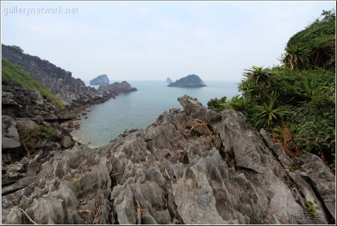 sharp rocky island