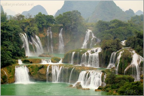 forest waterfall