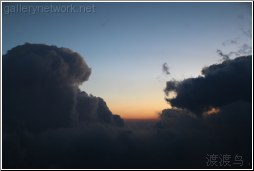 shadow behind clouds