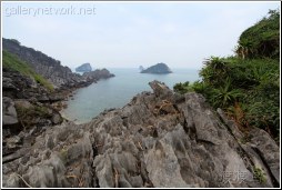 sharp rocky island